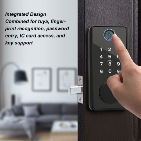 Tuya Smart Connected Locks – Elektronischer Schlüssel, Aluminium-Touch-Tastatur-Tür mit automatischer Verriegelung