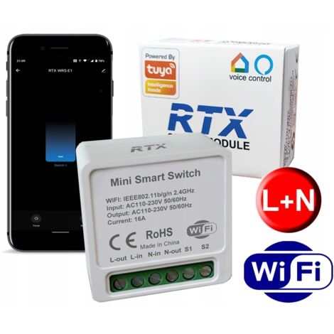 TUYA Smart RTX Eco WiFi Lighting Controller 1OB Modulo relè di illuminazione