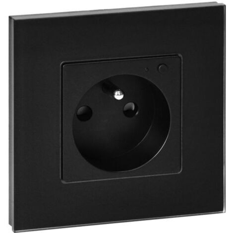 Tuya Smart Wi-Fi Einzel-Unterputzsteckdose, schwarz OR-SH-17205/B