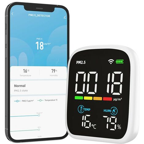 Tuya Smart WiFi Monitor di Qualità dell'aria PM2.5