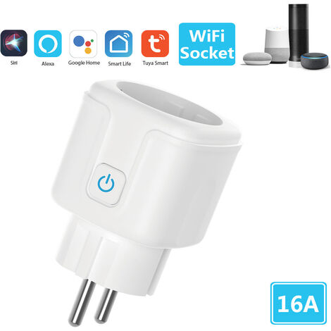 Prise Connectée WiFi Prise Intelligente 16A 4000W Smart Plug, Prise  Electrique Compatible avec Alexa, Google Home, Prise [43] - Cdiscount  Bricolage