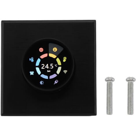 Tuya Smart WiFi-Thermostat für Fußbodenheizung, Fernsteuerung per App, programmierbar, Timer, AC 95–240 V, Schwarz