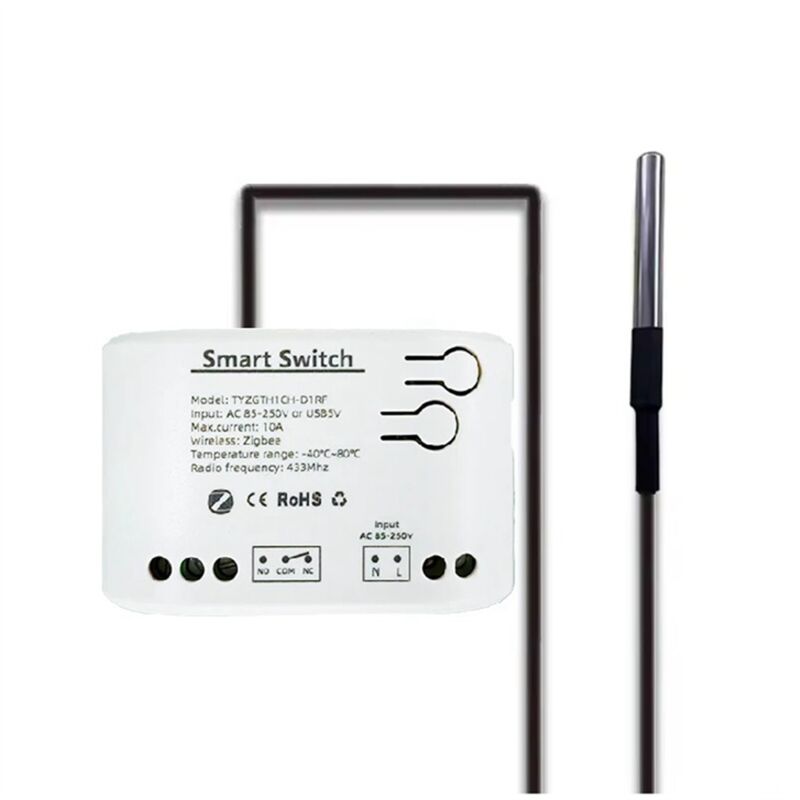 Image of Tlily - Tuya Smart Zigbee-Schalter mit Temperatursensor ac 85-250 v