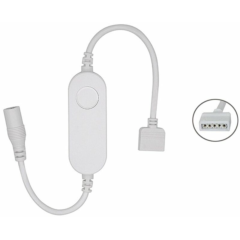 

Tuya WiFi Controlador LED Controlador inteligente inalambrico con interfaz RGBW Tira de luz Control de voz Compatible con Google Home y para Amazon