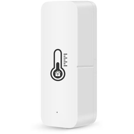Tuya WiFi Détecteur de température et d'humidité intelligent Capteur de température et d'humidité Smart Home Compatible avec Alexa Google Home Livré sans batterie