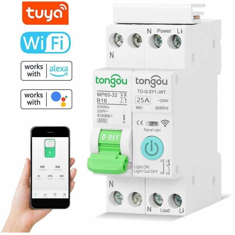 Lablanc - Tuya Wifi Disjoncteur Intelligent Télécommandes sans Fil Contrôle Mobilephone app Télécommandes Affichage Intelligent Home Equipment Timing