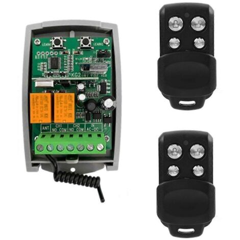 Tuya WIFI Garage Door Remote Control Receiver 433.92mhz 2CH Receiver-As Shown-