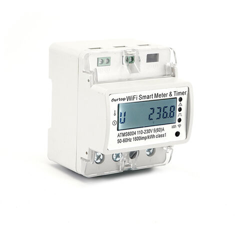 Tuya WiFi Intelligent 4p Elektrizitätsstrommesser DIN-RAIL-MOGE-Energiemonitor-Monitor Mobilephone App Remote-Steuerungsvorrichtung remote steuern - Modell：Mehrfarbig