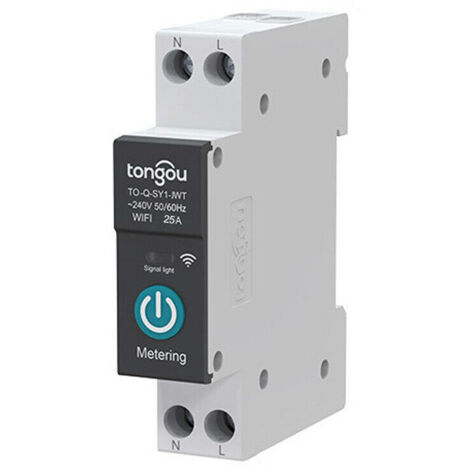 Tuya WiFi Intelligent Disjoncteur Télécommandes sans fil Commutateur de commande Mobilephone APP Télécommandes Affichage Intelligent Home Disjoncteur Timing Compte à rebours Boucle Modes de synchronis