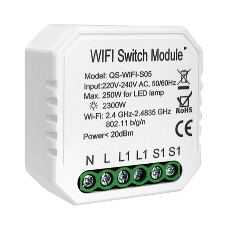 

Tuya WiFi Modulo inteligente Modulo de modificacion de interruptor Herramienta inteligente de bricolaje para el hogar APLICACIoN / Control de voz