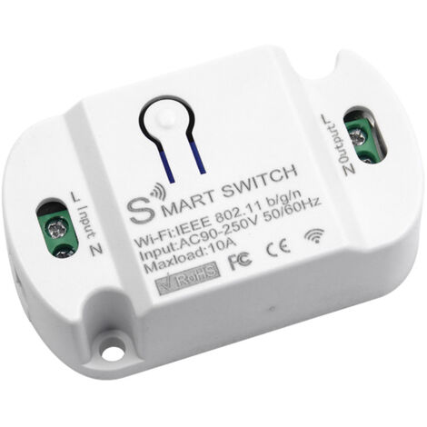 Tuya WLAN-Smart-Schalter mit Zeitschaltuhr, kabellos, mit Fernbedienung und Sprachsteuerung für Hausautomation, kompatibel mit Google Home und SmartLife