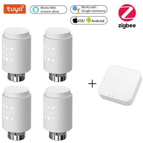 RSH Tuya Smart Life Zigbee Temperature Sensor Humidity Detector Hygrometer  Thermometer Support Alexa Google SmartThings, Temperature and Humidity  Sensor