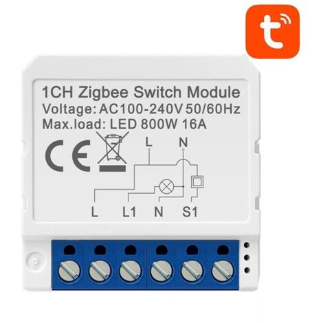 Tuya Zigbee Modulo Multiuso ad 1 Canale Con Neutro