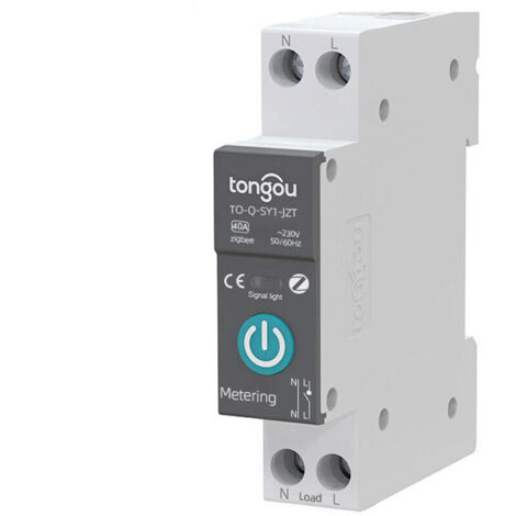 Tuya Zigbee Smart Circuit Breaker Drahtlose Fernbedienungen steuern DIN-Schienenschalter Handy-App-Fernbedienungen Smart Home-Geräte Anzeige Countdown-Schleife Timing-Modi mit Funktion