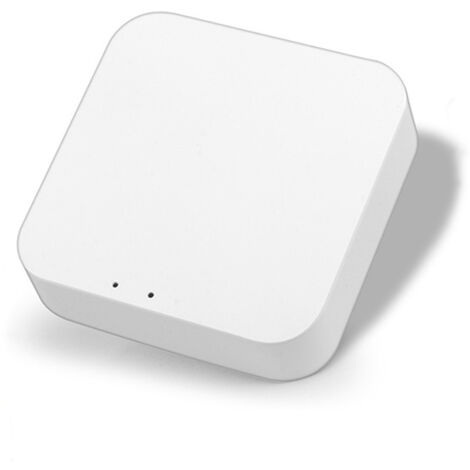 Tuya ZigBee3.0 Passerelle de maison intelligente sans fil Intelligent Home Life Liaison d'équipement multifonction Contrôle central Compatible avec Alexa Google Home - blanche