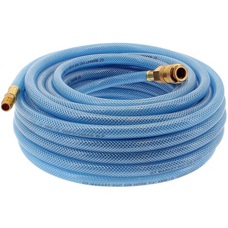 Tuyau à air comprimé avec raccords rapides - 8 mm x 5 mètres