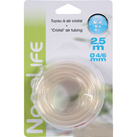 Tuyau à air cristal ø 4/6 mm,  2.5 mètre, pour aquarium - zolux