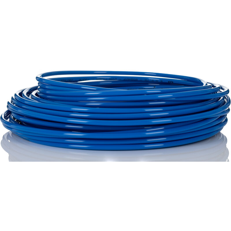 Tuyau à air Rs Pro 6mm x 4.5mm x 30m Bleu en Nylon ( Prix pour Bobine de 30 Mètres )