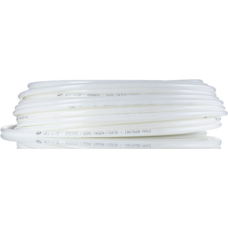 Tuyau à air RS PRO, 6mm x 4mm x 30m Naturel en Nylon ( Prix pour Bobine de 30 Mètres )