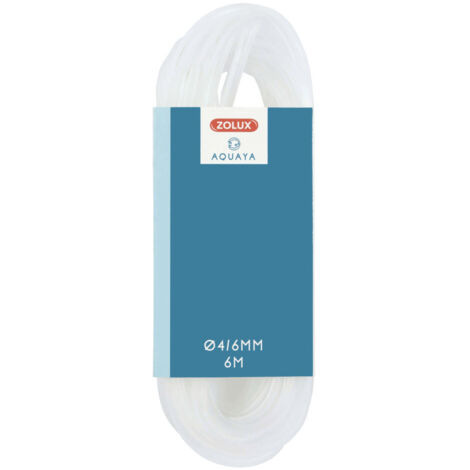 Tuyau à air silicone ø 4/6 mm,  6 mètres, pour aquarium - zolux