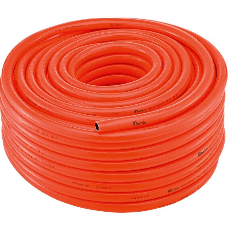 Tuyau à eau de sécuritéPVC. orange vif. 12.5x2.75mm. 25m Fortis Par 25)