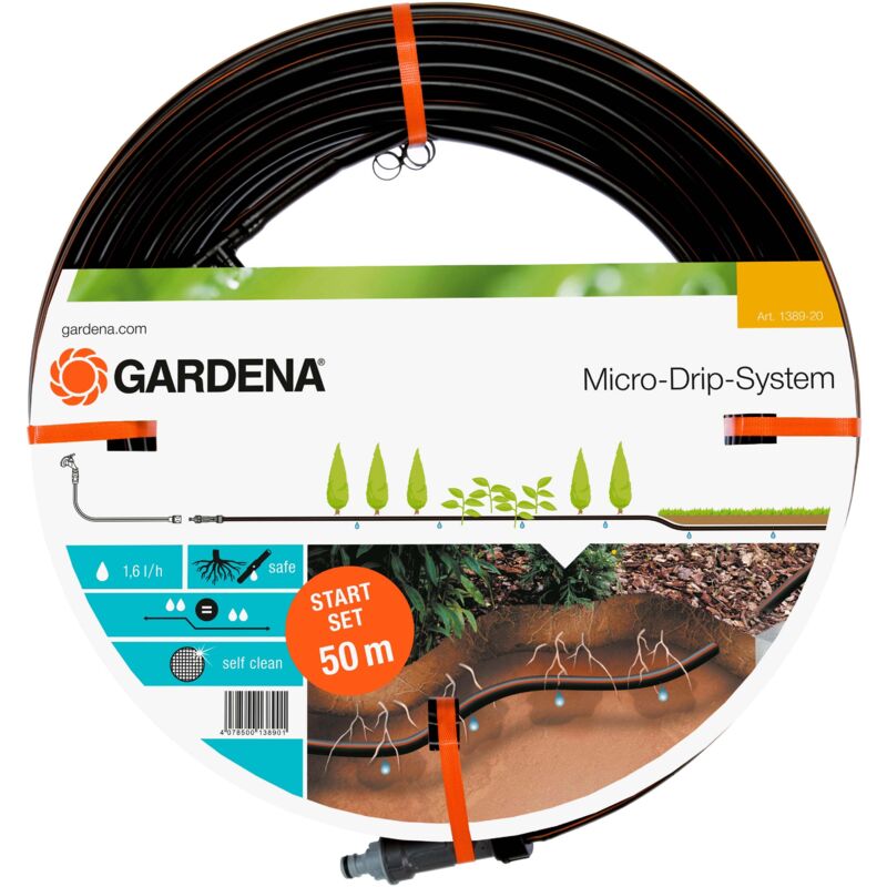 Gardena Kit tuyau à goutteur incorporés enterré Micro-Drip - vue 2