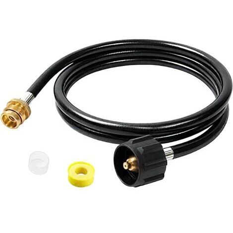 Tuyau À Gaz Propane, Conduite À Gaz Propane, Adaptateurs Et Raccords 1.8m pour Grils Portables Brûleurs Chauffage Poêle Camping Torche Chauffante Patio