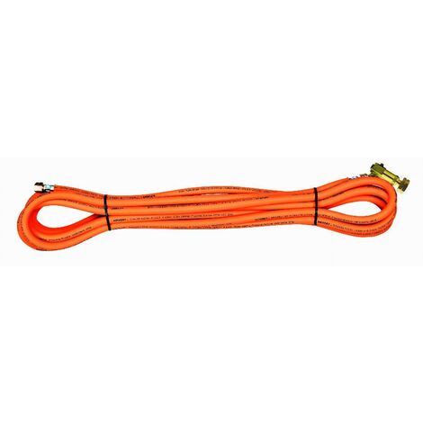 Tuyau à proprane 10m, diam 6.3mm 1 RAC FIX3/8G+1 PIV3/8G - SIEVERT - SI780038