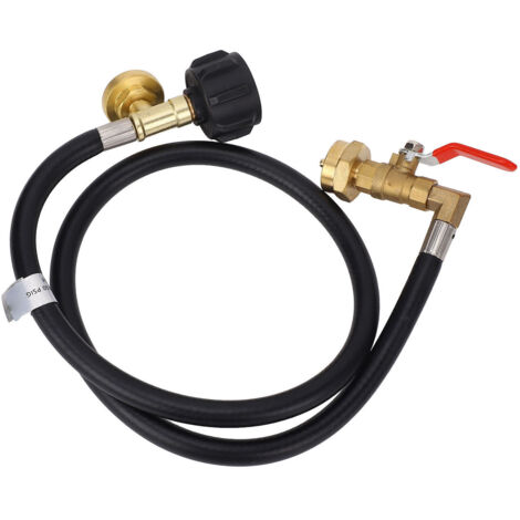Tuyau adaptateur de recharge de gaz de 3 pieds, avec jauge et Valve, connecteur QCC1 haute pression 350PSI, cylindre de 1lb à 20lb