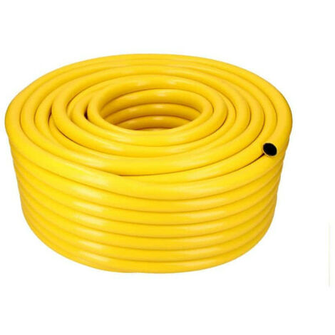 Tuyau agricole couleur jaune ø intérieur 25mm ø extérieur 31mm (1") rouleau de 50m edm.