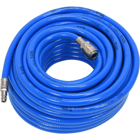 Tuyau air comprime 8mm 20 mètres usage garages ateliers avec raccords euro