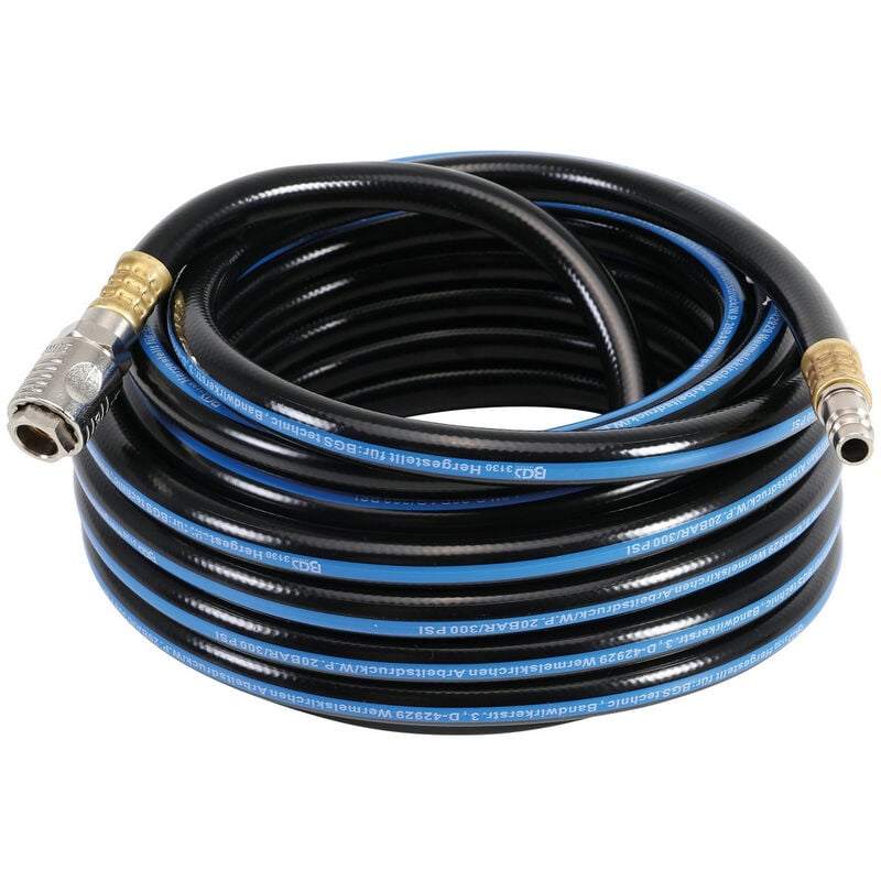 Bgs Technic - Tuyau air comprime de 8mm int. longueur 10 mètres usage garages raccords euro