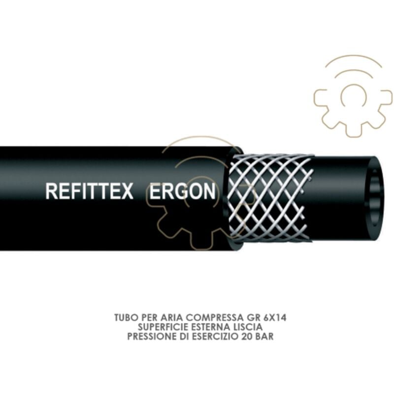 Tuyau en caoutchouc de 50 m pour compresseur 6x14 mm 3 couches d&39air comprimA pression 20 bar surface externe lisse