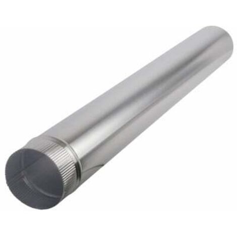 Tuyau aluminium Ø125mmx1.00m - ISOTIP JONCOUX : 011012
