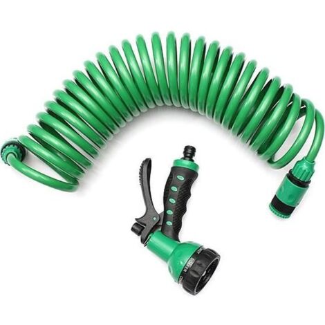 Tuyau Arrosage Extensible 7.5m - NEÜFU - 7 Modèles de Pulvérisation - Vert - EVA