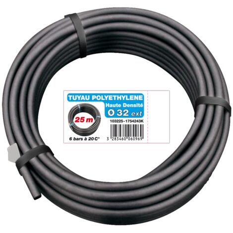 Tuyau arroseur PE HD Ø32mm 25m – Pression 6 bars – Résistant aux intempéries – Débit optimal pour grandes surfaces – Aquaflow