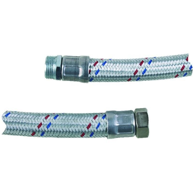 T.i.p. - Technische Industrie Produkte 30903 Tuyau blindé 60 cm 30,3 mm (1) (filet int.), 33,25 mm (1) (filet ext.)