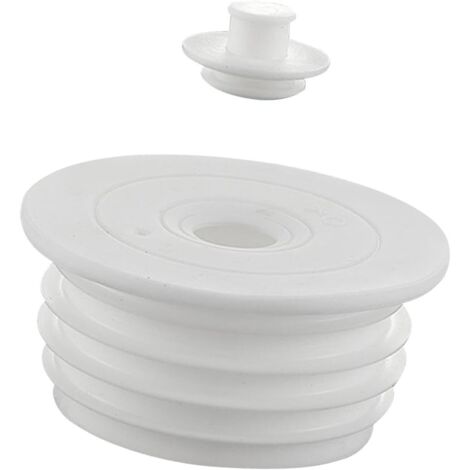 Tuyau Bouchon D'étanchéité, Silicone Bouchon D'étanchéité de Tuyau D'évacuation, Piscine Siphon de Sol Bouchon D'étanchéité de Salle de Bain de Cuisine Outils de Nettoyage D'égout, 70-75mm Blanc