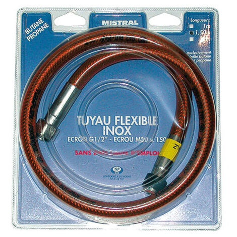 TUYAU BUTANE PROP.INOX 2M00 MISTRAL MISTRAL GAZ - 21252200