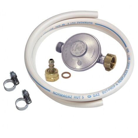 Tuyau caoutchouc gaz butane 5 ans – Longueur flexible 17 cm – Résistant aux températures élevées – Pour installations gaz sécurisées – Gazinox