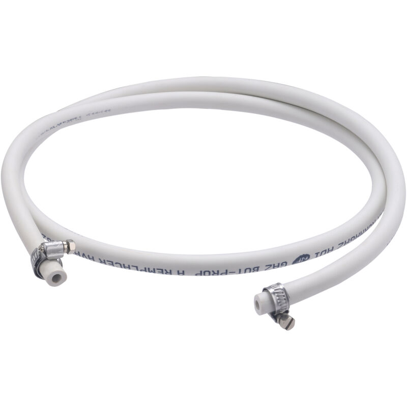 TUYAU TUBE CAOUTCHOUC 5 ANS GAZ BUTANE PROPANE 6 x 12 MM 1 METRE 2 COLLIERS