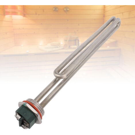 Tuyau Chauffant Électrique Fileté Universel 1-1/4" pour Chaudière à Vapeur et Réservoir d'Eau Chaude, 3000W, 230V