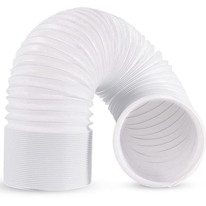 Tuyau Climatiseur Mobile 2m, Tuyau d'évacuation Climatiseur de 5,9 Pouces de Diamètre et 200cm de Longueur, Rallonge Gaine Climatiseur Mobile en