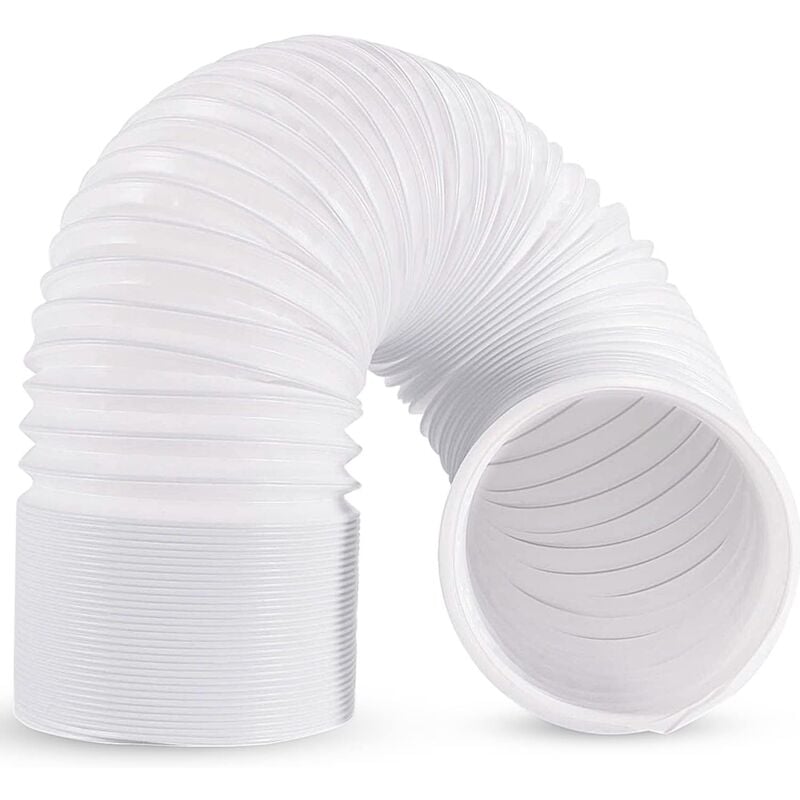 Tuyau Climatiseur Mobile 2m, Tuyau d'évacuation Climatiseur de Diamètre et 200cm de Longueur, Rallonge Gaine Climatiseur Mobile en Matièrè pp