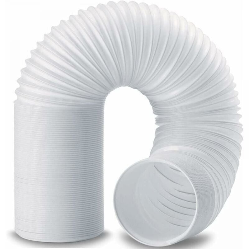 Tuyau Climatiseur Mobile, Diamètre 150mm Tuyau d'Evacuation en pvc Flexible Tube De Ventilation Longueur de 2M Universel Tuyau Kit Pour Climatiseur
