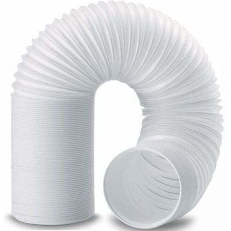 Tuyau Climatiseur Mobile, Diamètre 150mm Tuyau d'Evacuation en PVC Flexible Tube De Ventilation Longueur de 2M Universel Tuyau Kit Pour Climatiseur Mobile Extracteur d'Air Sèche-linge