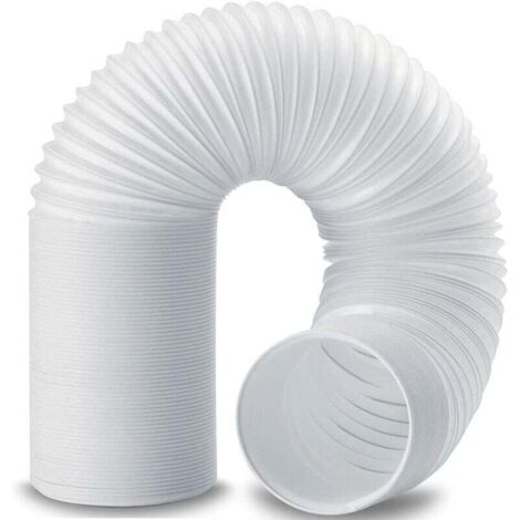 Tuyau Climatiseur Mobile,   Diamètre 150mm Tuyau d'Evacuation en PVC Flexible Tube De Ventilation Longueur de 2M Universel Tuyau Kit Pour Climatiseur Mobile Extracteur d'Air Sèche-linge