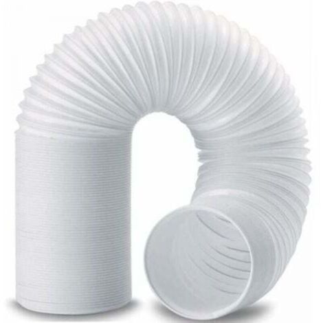 Tuyau Climatiseur Mobile, Diamètre 150mm Tuyau d'Evacuation en PVC Flexible Tube De Ventilation Longueur de 2M Universel Tuyau Kit Pour Climatiseur Mobile Extracteur d'Air Sèche-linge