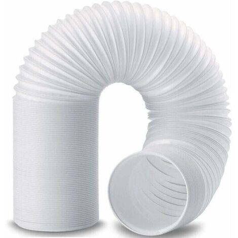 Tuyau Climatiseur Mobile, Diamtre 150mm Tuyau d\'Evacuation en PVC Flexible Tube De Ventilation Longueur de 2M Universel Tuyau Kit Pour Climatiseur Mobile Extracteur d\'Air Sche-linge