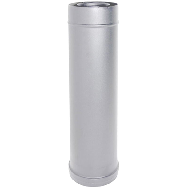 Tuyau coaxial en acier inoxydable element droit d. 80/125 1 m Poele a pellets ce Fabrique en Italie